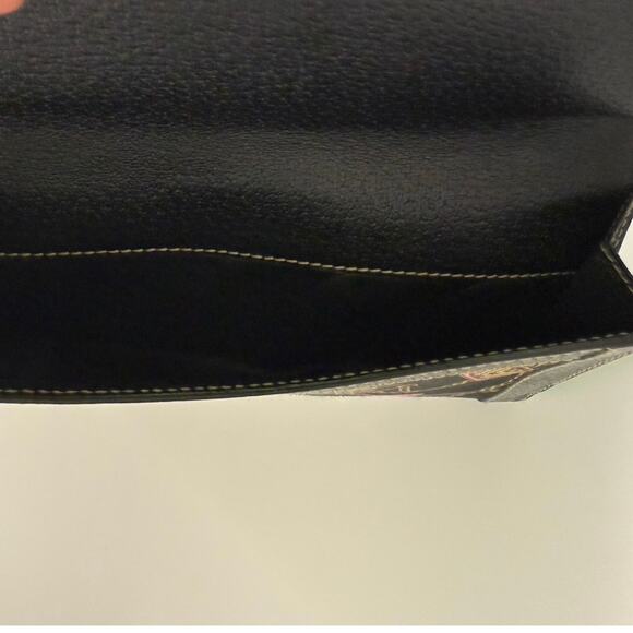 EUC Gucci Leather and Silk Patterned Wallet (RARE) - Picture 5 of 10